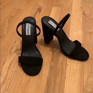 Steve Madden Cameo Black Suede Sandal